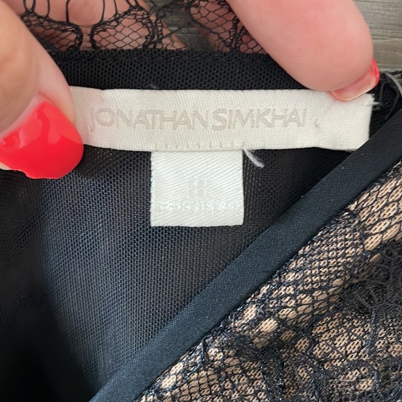 Jonathan Simkhai pleated lace dress size 8 - Picture 7 of 11